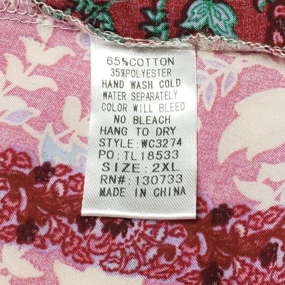 Umgee Crochet Paisley Dress Plus Sz 2XL - Picture 8 of 8